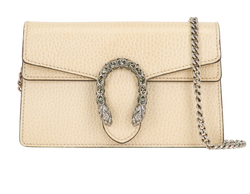 Dionysus Super Mini Shoulder Bag, Leather, Beige, 0416, DB/B, 2*